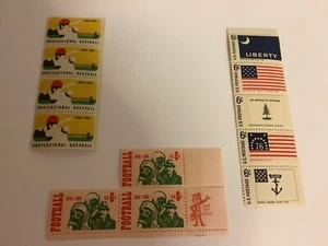 USA Stamp MINT 6c Stamps Cents United States Postage 1968 & 1969 FLAGS FOOTBALL - Picture 1 of 7