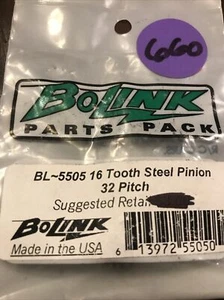 Vintage Bolink BL5505 16 Tooth Steel Pinion 32 Pitch {1pc.} NewInPack USA Shipp - Picture 1 of 5