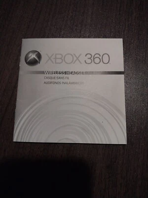 Microsoft Official Xbox 360 Wireless Headset Manual ONLY - Image 1 of 3