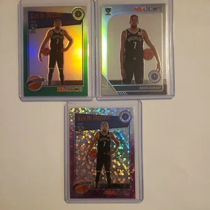 2019 Nba Hoops Premium Stock Kevin Durant Silver Prizm & Purple Disco & Green... - Picture 1 of 12