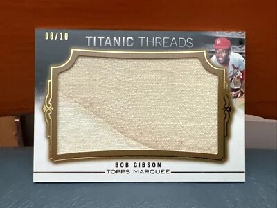 2011 Topps Marquee St. Louis Cardinals Bob Gibson Jumbo Jersey Gold Version #10 - Image 1 of 4