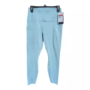 Nike Women's Universa Leggings 7/8 Length - Size Large, Turquoise - DQ5897-309 - Picture 1 of 3