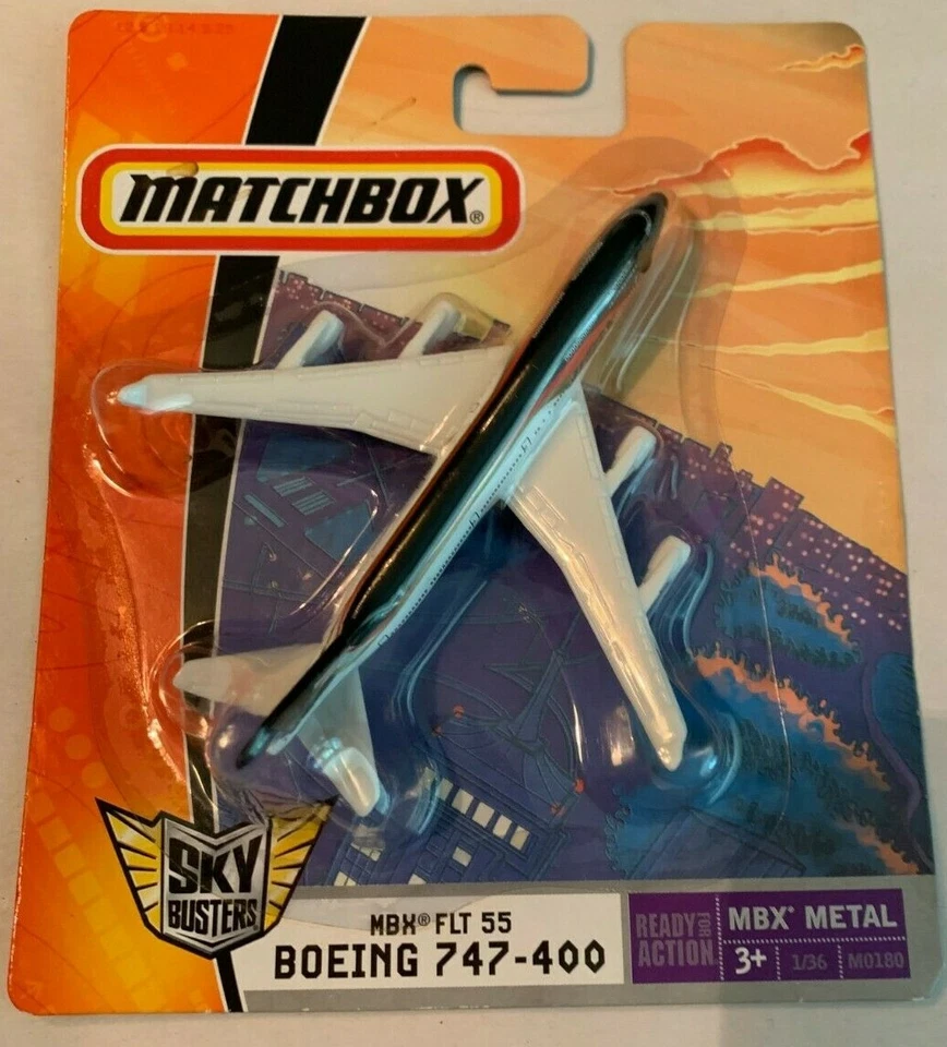 Matchbox Sky Busters 8983 Plane Patterned/Orange #68982-80 - 3.75" 1 64