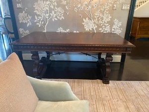 Antique Spanish Trestle Table - Picture 1 of 2