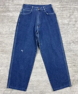 Jeans vintage Azur bambino 12 blu denim lavaggio scuro made in Hong Kong invecchiato - Foto 1 di 12