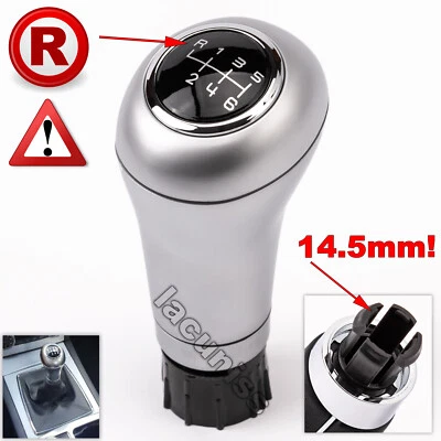 pour MERCEDES C W203 W204 E W212 GLK 6 VITESSES ARGENT POMMEAU LEVIER DE VITESSE