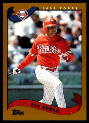 2002 Topps Baseball Card Bob Abreu A Philadelphia Phillies #13 - Image 1 of 2