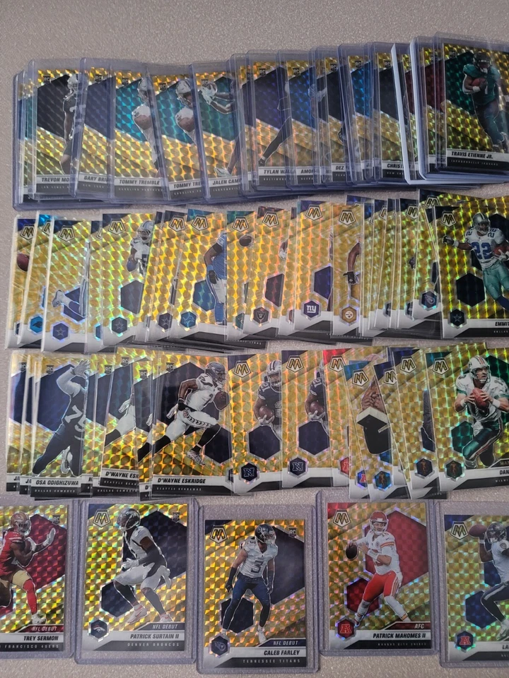 2021 Mosaic Football Yellow Reactive - Image 1 of 1