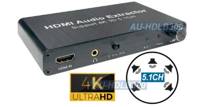Premium 1080P Digital 5.1 Kanal zu Analog Surround Sound Decoder 4K 3D Unterstützung - Bild 1 von 4