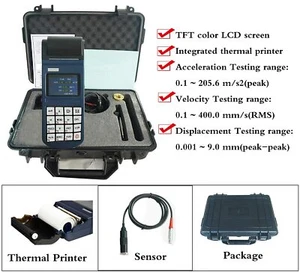 Split Type Vibrometer Vibration Tester Gauge With Built in Thermal Printer  - Picture 1 of 8