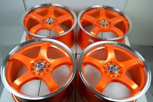 4 New 17x7.5 DDR Fuzion 17" Wheels Rims Avenger Nitro Civic Accord 5x100 5x114.3 - Picture 1 of 3