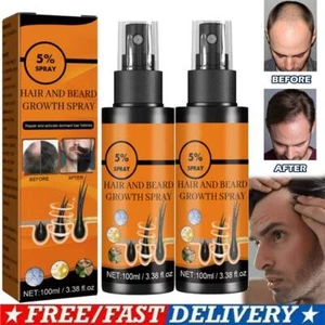 1-5 piezas 100 ml spray para el crecimiento del cabello 5 % minoxidil para hombres mujeres regeneración del cabello CALIENTE - Imagen 1 de 11