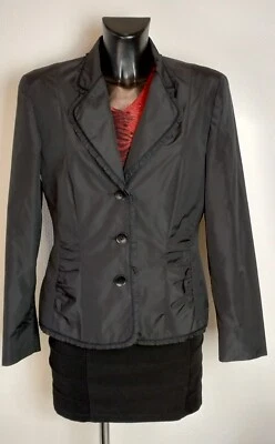 Gerry Weber Büro Blazer Gr. 40 neu mit Rüschen schwarz schick noch ungetragen - Bild 1 von 2