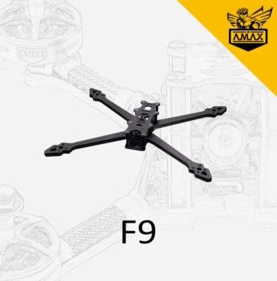 F9 9'' Carbon Frame HD Vista DJI FPV Freestyle Long Range Quad Race Drone AMAX - Bild 1 von 4