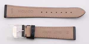 Movado OEM 19mm Leather Strap Wristwatch - Picture 1 of 3