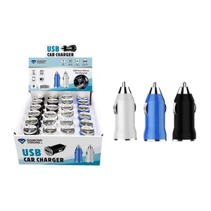 Diamond Visions 01-0915 Plastic Assorted USB Car Charger 12V (Pack of 24) - Picture 1 of 2