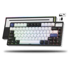 75% Tastatur Kabellos, Cremige Mechanische Tastatur Gaming, CNC Aluminium mit 8... - Bild 1 von 6