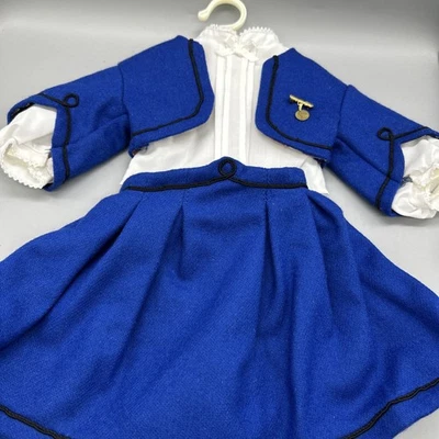 American Girl Pleasant Company Addy’s ESCUELA Conjunto Vintage Azul Traje y Prendedor LEER Foto 1 de 4