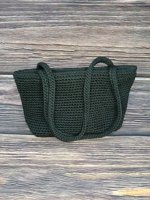 Bolso de Mano Pequeño The SAK para Mujer Negro Crochet Cartera Cierre con Cremallera Foto 1 de 4