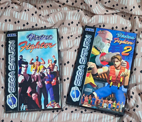 SEGA Virtua Fighter & Virtua Fighter 2 Sega Saturn, Manuals Included