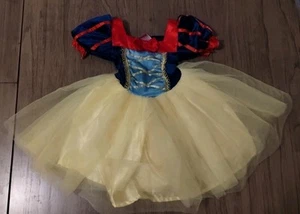 Disney Parks Snow White Dress Pretend Play size 4 Apple Glitter Tulle Halloween - Picture 1 of 20