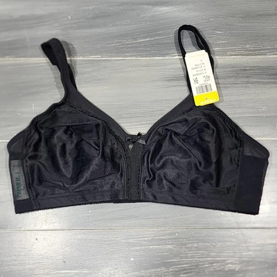 Carnival Bra 40C Wirefree 620 Full Figure Soft Cup Bra Black - Image 1 of 4