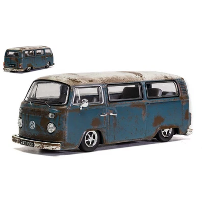 VW CAMPERVAN TYPE 2 BAY WINDOW 1962 CAMPER RAT LOOK 1:43 Vanguards Auto Stradali - Immagine 1 di 3