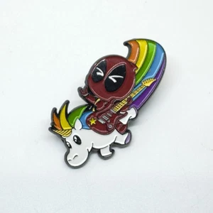 Marvel Deadpool Rainbow Unicorn Enamel Pin - BoxLunch Exclusive - Picture 1 of 3