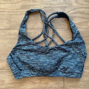 Victoria Sport Victoria's Secret Sports Bra Size XS Black White Heather Strappy - Picture 1 of 7