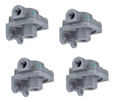 MYTEE PRODUCTS 4PK QR-1 Quick Release Valve, 3/8 NPT Supply and Devery Ports Replace 229859