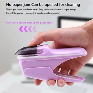 Stapleless Desktop Stapler for 8 Sheets Paper Binding Home School Office UK - Picture 1 of 15