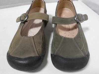 Zapatos Keen verde tostado 2 diferentes Color Talla 6 Cuero Hebilla Mary Janes Senderismo Comodidad Foto 1 de 4