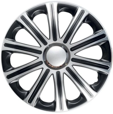 14" Wheel Trims For Hyundai I30 Hub Caps Covers Black & Silver - Image 1 of 4