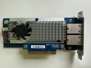 QNAP LAN-10G2T-D Dual Port 10GbE PCIE-x4 Ethernet Expansion Card NAS - Afbeelding 1 van 3