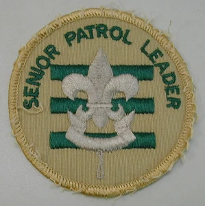 Old Original Cloth Patch SENIOR PATROL LEADER Ventura California Very Rare - Picture 1 of 3