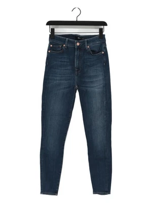 7 For All Mankind Women's Jeans W 28 in Blue Cotton - Image 1 of 4