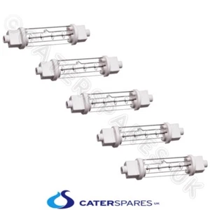 CATERING HEAT LAMP BULB 300WATT DOUBLE JACKETED GANTRY LIGHT bluk buy 5 bulbs - Picture 1 of 4