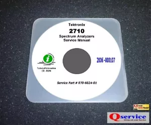 Tektronix TEK 2710 SERVICEHANDBUCH CD mit kompletten A3 Diagrammen - Bild 1 von 1