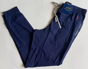 NWT Mens Polo Ralph Lauren Lightweight Knit Jogger Pajama Lounge Pants Navy S - Picture 1 of 3