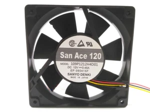 San Ace 120 109P1212H4D01 12V 0.45A 12cm projector cooling fan - Picture 1 of 2