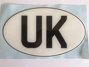 UK VEREINIGTES KÖNIGREICH OVAL REISEAUTO VAN WOHNMOBIL WOHNWAGEN ABZEICHEN AUFKLEBER EURO GB - Bild 1 von 5