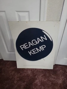 Reagan Kemp victory in 80 poster board original 28: x 22" Double Sided Political - Picture 1 of 20