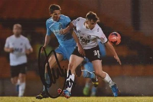 TRANMERE: JORDAN HUGILL SIGNED 6x4 ACTION PHOTO+COA - Picture 1 of 1