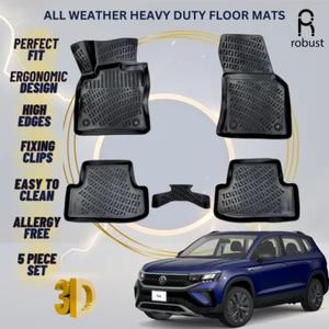Floor Mats Liners For VW Volkswagen Taos 2018-2025 All Weather Heavy Duty Rugs - Picture 1 of 9