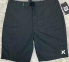 New! Hurley 30" One And Only 2.0 Mens Board Shorts 30"X21" Black