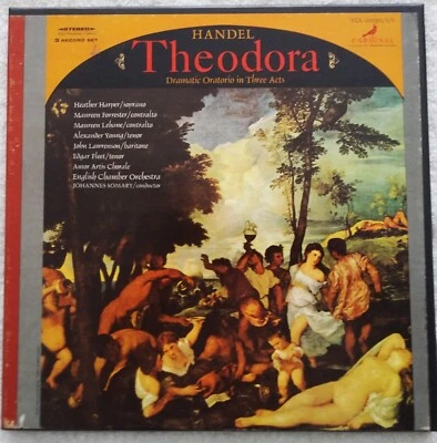 Handel Theodora Dramatic Oratorio 3 Vinyl LP Box Set - Foldout Insert - Vanguard - Image 1 of 2