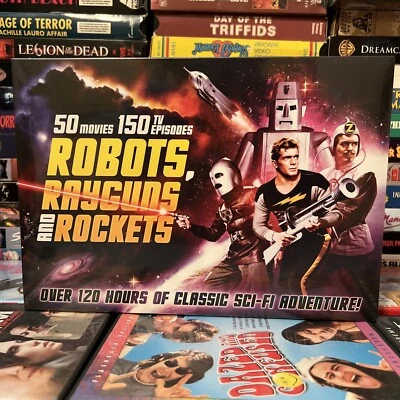 Robots Rayguns and Rockets DVD Set 24 Discs 120 Hours New Sci-Fi TV and Movies - Image 1 of 4