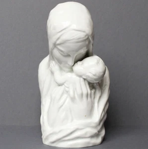Porzellan Figur Gebrüder Plein Speicher Madonna mit Kind Muttergottes Maria 26cm - Bild 1 von 6