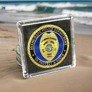 Moneda de Desafío DEPARTAMENTO DE POLICÍA DE MIAMI-DADE FLORIDA INCLUYE estuche nuevo - Imagen 1 de 14
