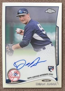 2014 Topps Chrome Autograph Dean Anna Rookie New York Yankees #212 - Picture 1 of 2